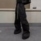New Style Cargo Pants For Men, Loose Fit Wide Leg, Multi Pocket Black Cargo Pants, Spring Summer Casual