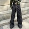 New Style Cargo Pants For Men, Loose Fit Wide Leg, Multi Pocket Black Cargo Pants, Spring Summer Casual