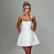 Women's Dress, Spring Summer Spaghetti Strap, Jacquard Waist Wrap A Line, Bow Detail, Nightclub Sexy Party