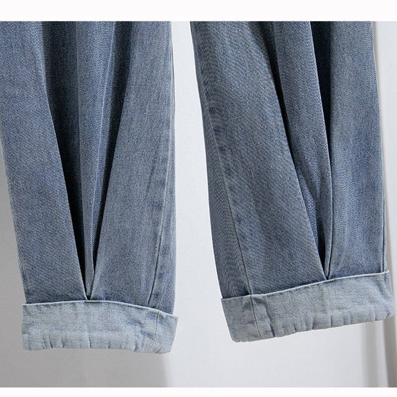 Fashion Jeans For Women, Autumn New Arrival, High Elastic Waist Harem Denim Pants, Blue Jeans Woman