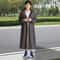 Reusable Adult Long Raincoat Waterproof Windproof Material With Drawstring For Outdoor Travel 0