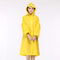Women's Translucent Rain Poncho, Yellow Waterproof Raincoat, Outdoor Adult Rain Gear, Plastic Suit, Clear Rain Coat