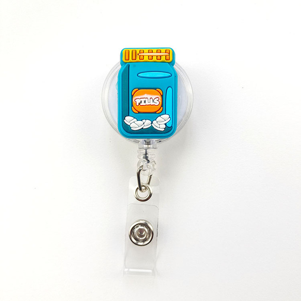 Creative Cartoon Nurse ID Badge Clip Retractable Reel Easy Pull Clip Set For Medical Professionals 18