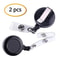 Retractable Badge Reel Black ID Badge Holder With Belt Clip Secure Card Clip For Work Access Office 0