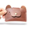 Creative Leather Card Holder, Cute Cartoon Puppy Design, Top Layer Cowhide ID and Cash Bag