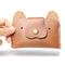 Creative Leather Card Holder, Cute Cartoon Puppy Design, Top Layer Cowhide ID and Cash Bag