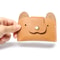 Creative Leather Card Holder, Cute Cartoon Puppy Design, Top Layer Cowhide ID and Cash Bag