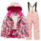 Professional Childrens Ski Suit Set, For Boys And Girls, Warm Parent Child Style For Small Children