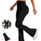 Super Soft Plus Size Flare Pants, High Waisted Tummy Control Leggings, Bootleg Bell Bottoms for Running