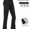 Super Soft Plus Size Flare Pants, High Waisted Tummy Control Leggings, Bootleg Bell Bottoms for Running