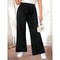 New Womens Plus Size Pants Casual Fashion Drawstring Versatile Solid Color Commuter Pants For Sprin 5