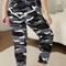 Plus Size Leggings, High Stretch Camouflage Print, Cropped Sports Pants, Women's Athletic Wear, Casual Tight Fit