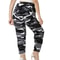 Plus Size Leggings, High Stretch Camouflage Print, Cropped Sports Pants, Women's Athletic Wear, Casual Tight Fit