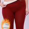 Warm Plus Size Leggings, High Waisted Fleece Lined, Thick Stretchy Long Pants for Cold Weather