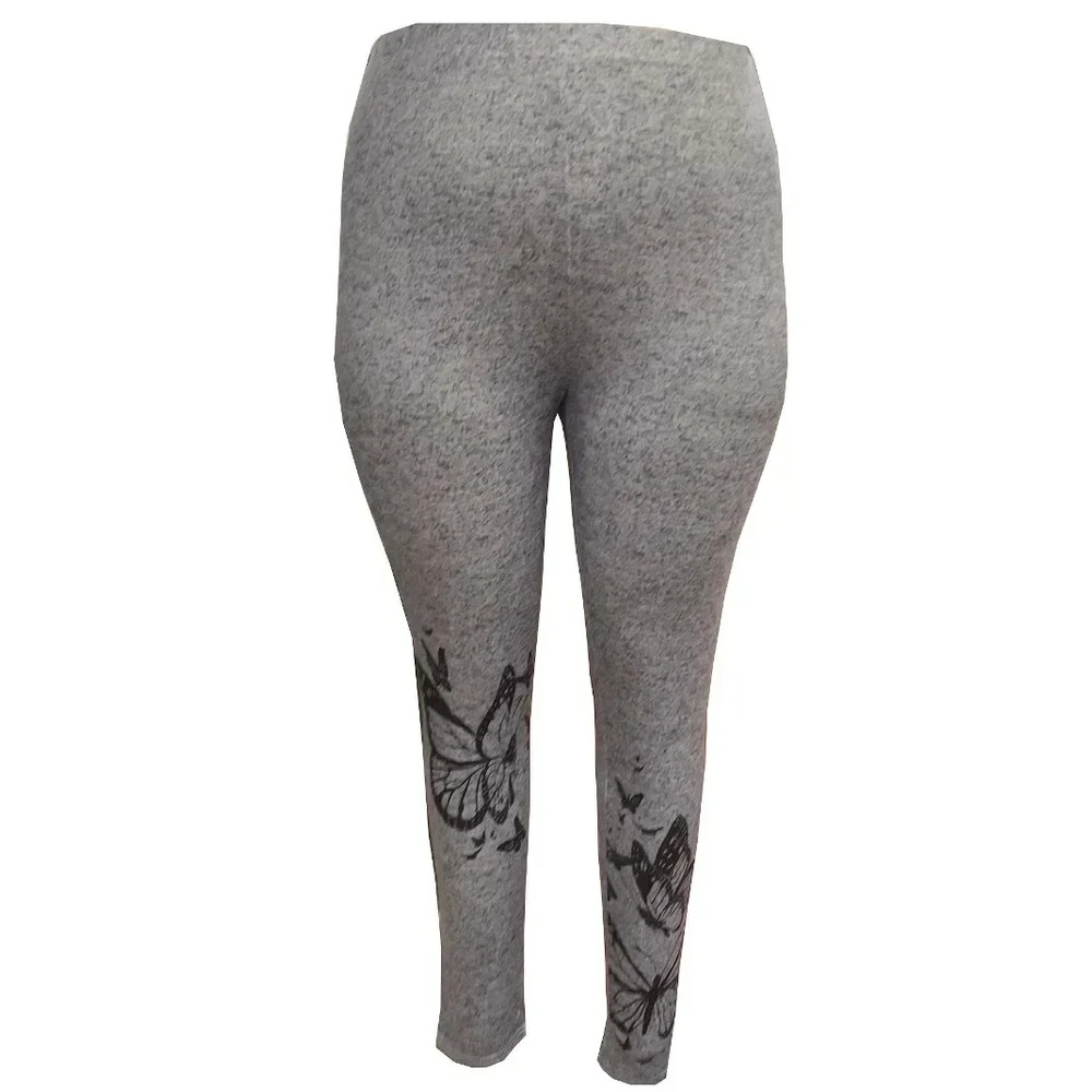 Butterfly Printed Leggings Womens Plus Size High Waisted Tights Casual Long Pants For Spring And Au 2