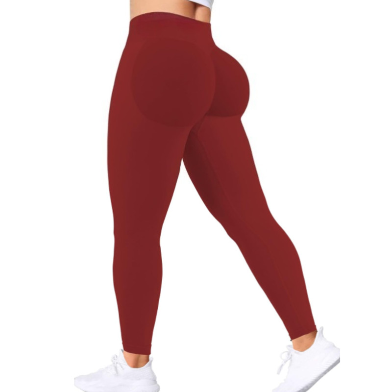 Seamless Yoga Pants for Women, Solid Color, High Waist Tummy Control, Sexy Hip Lifting Tight Sports Pants for Fitness