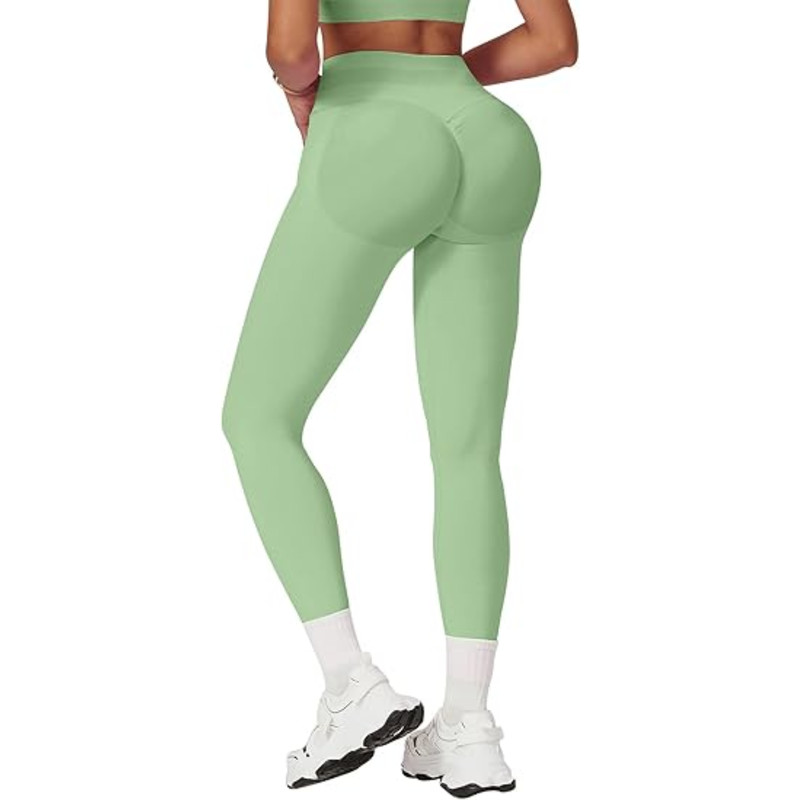 Seamless Yoga Pants for Women, Solid Color, High Waist Tummy Control, Sexy Hip Lifting Tight Sports Pants for Fitness