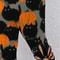 New Womens Fashion Capri Leggings High Rise Allover Cat And Pumpkin Print Cut Out Design 3