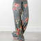 Women's Printed Wide Leg Pants, Loose and Comfortable Yoga Pants with Drawstring, Casual Comfort Wear