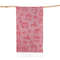 Turkish Bath Towel, Cherry Bow Beach Towel, Quick Drying, Fringed, for Sauna and Children