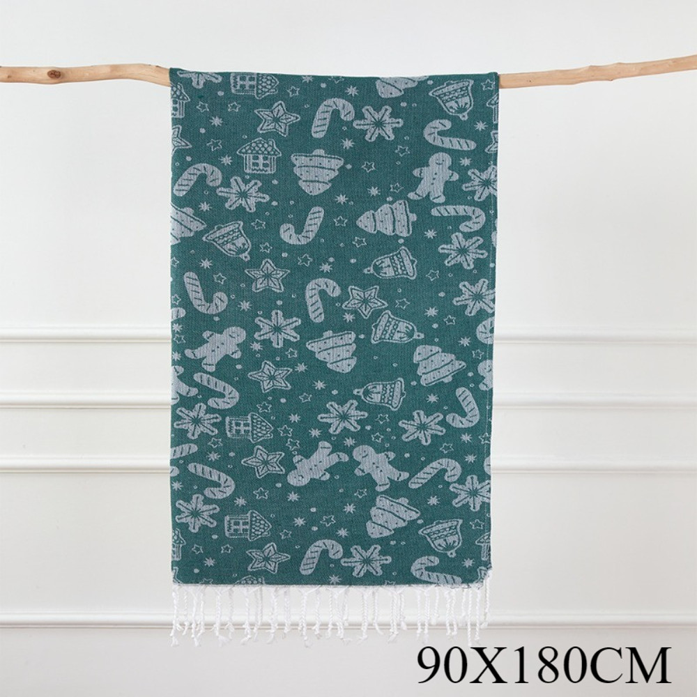 Turkish Bath Towel, Cherry Bow Beach Towel, Quick Drying, Fringed, for Sauna and Children