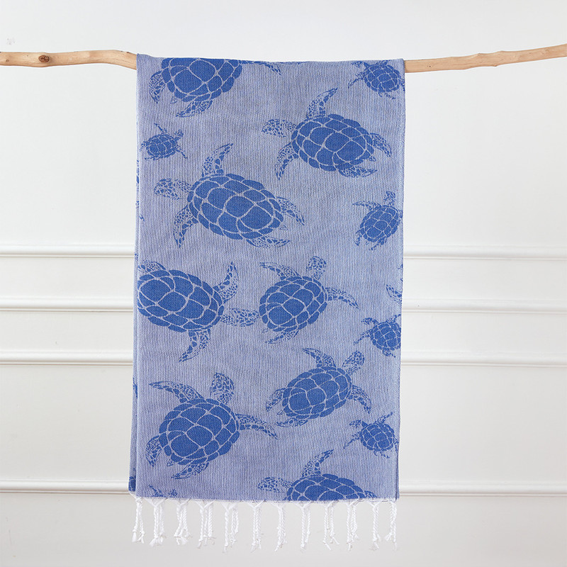 Turkish Bath Towel, Cherry Bow Beach Towel, Quick Drying, Fringed, for Sauna and Children