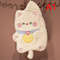 Creative Design Cartoon Hand Towel, Quick Drying and Multi Functional, Double Layer Thick Towel with Simple Pattern