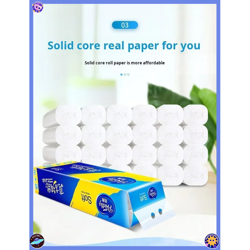 Soft Skin Friendly Car Paper Towels 12 Rolls Bulk Pack 4 Layer Thickened Toilet Paper For Auto RV A 4
