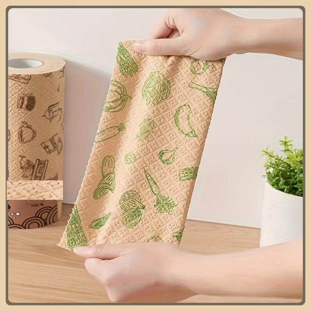 Heavy Duty Cleaning Rag Washable And Reusable Quick Drying Lint Free Paper Towel Roll With Carry Ca 2