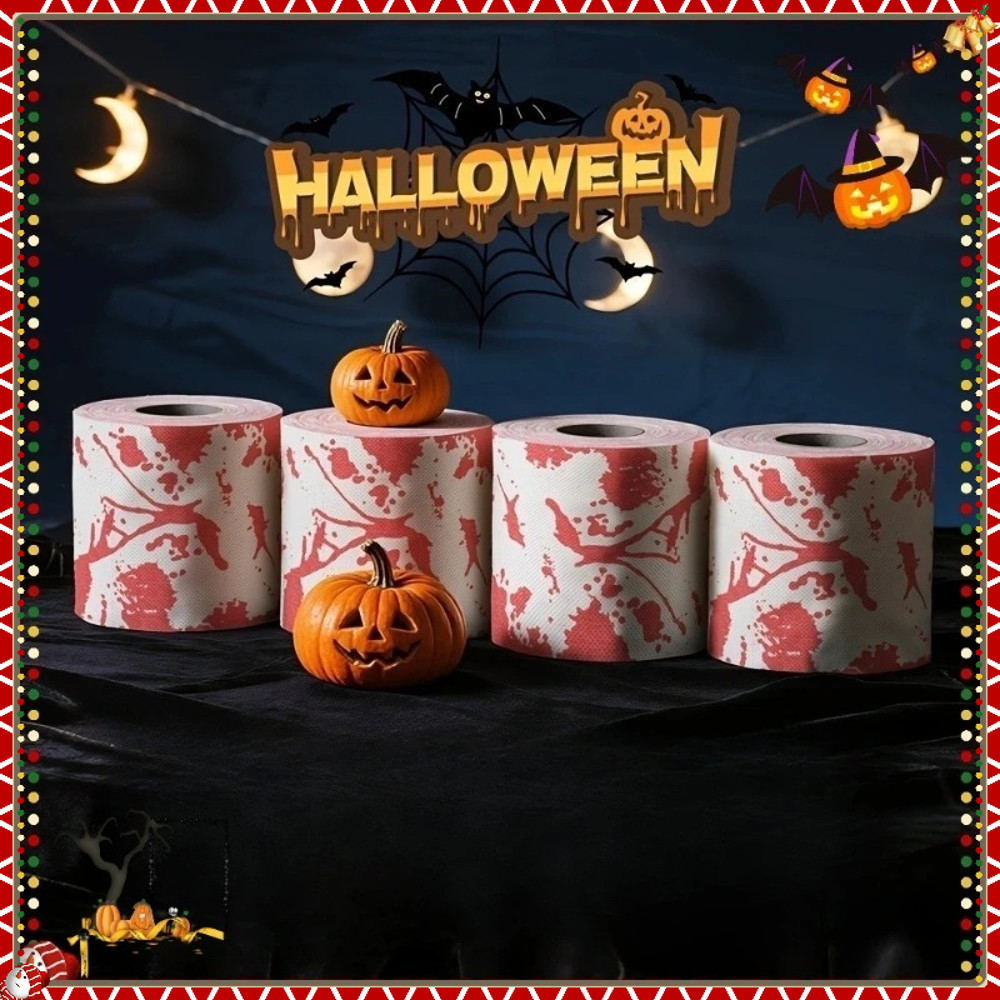 New Packaging, Halloween Decorative Tissue, Themed Paper Towels, Organic Bathroom Tissue, Blood Design