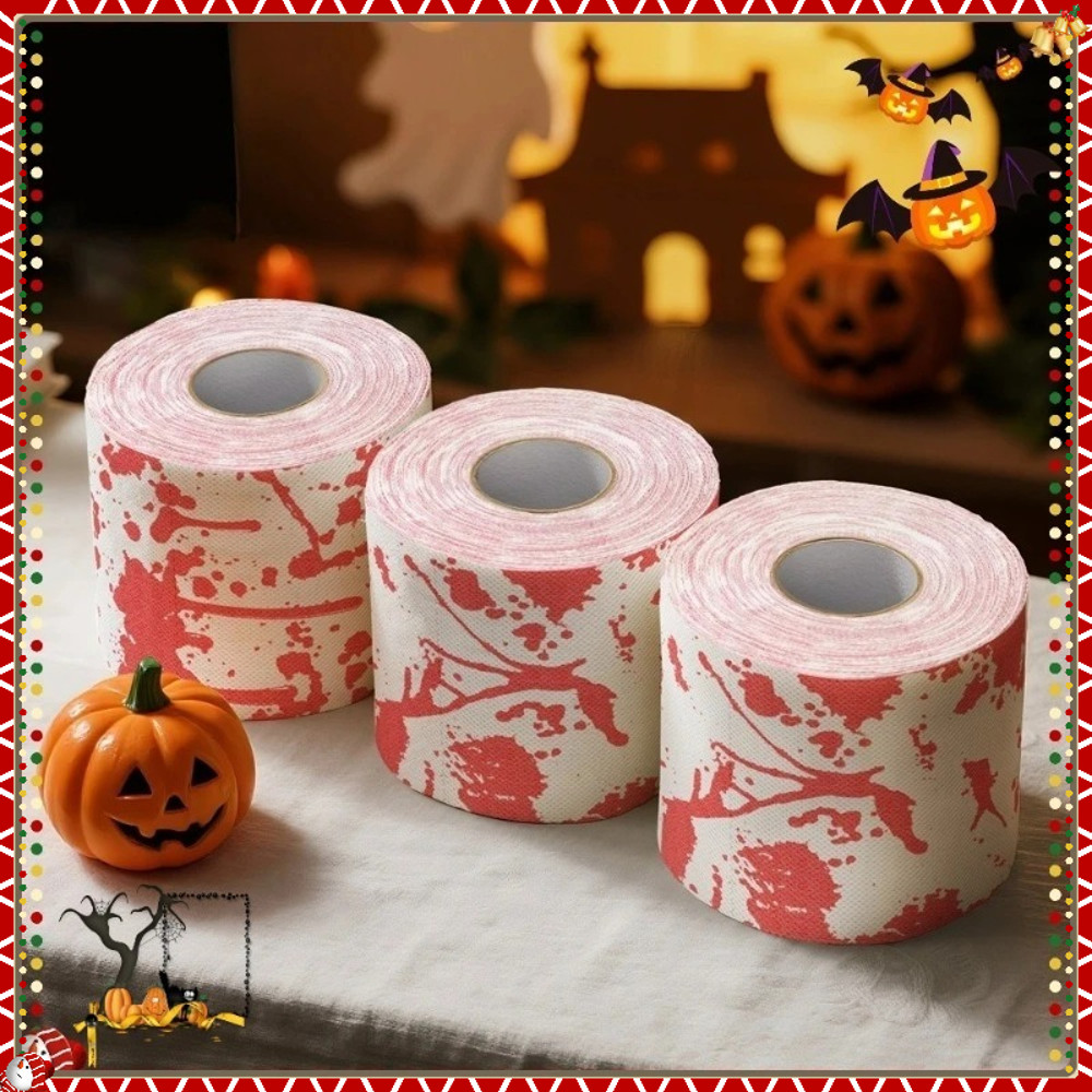 New Packaging, Halloween Decorative Tissue, Themed Paper Towels, Organic Bathroom Tissue, Blood Design