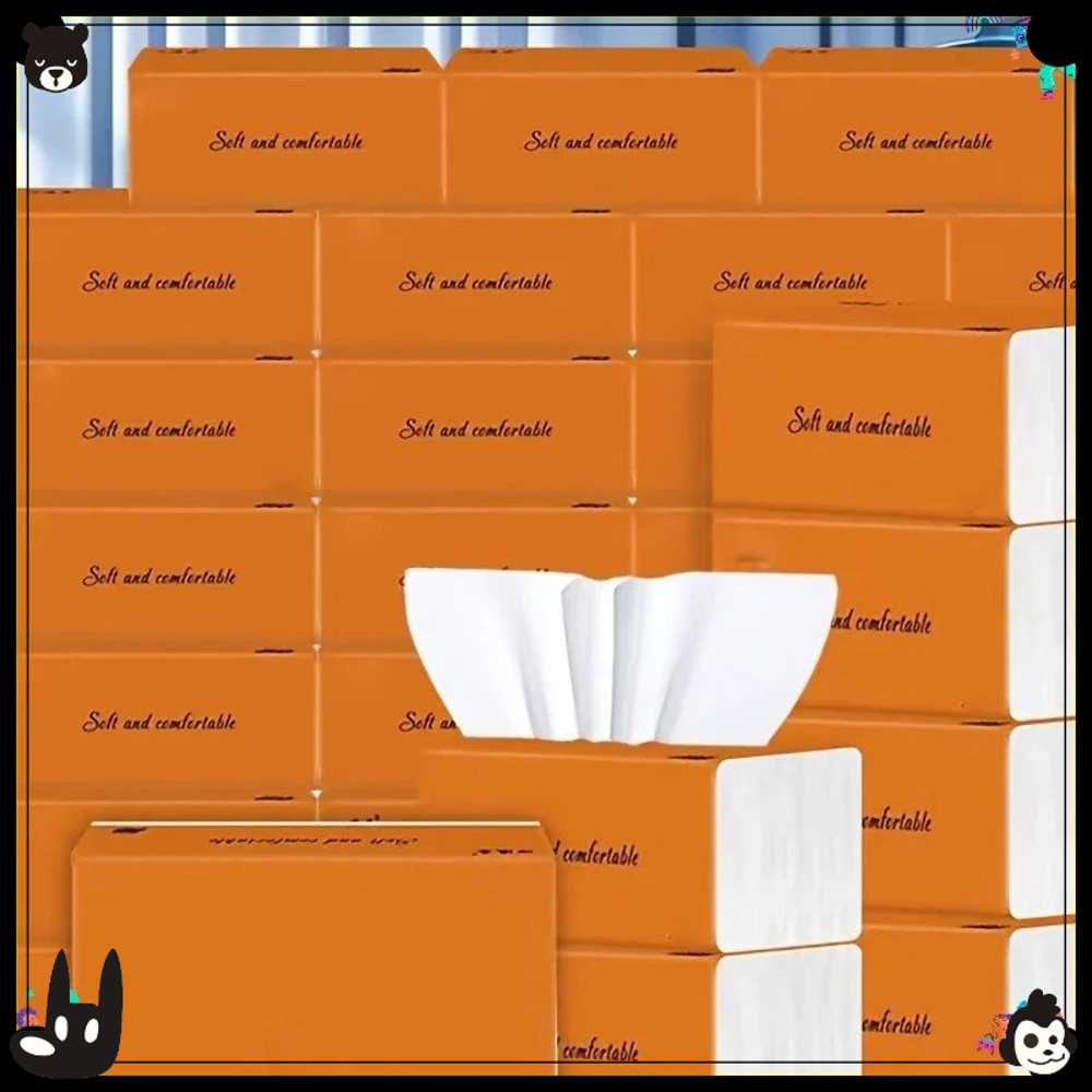 Household Toilet Paper, Large-sized Tissues, and Car Paper Towels, A Whole Box Value Pack