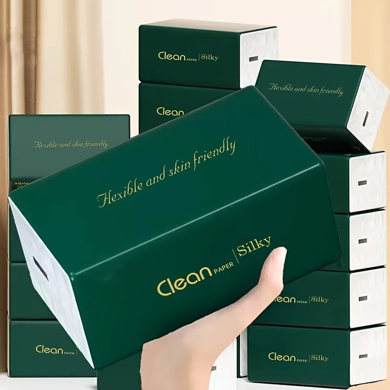 Premium 5 Layer Paper Towels, Super Soft and Highly Absorbent, with Portable Carrying Case for Home, Office, and Outdoor