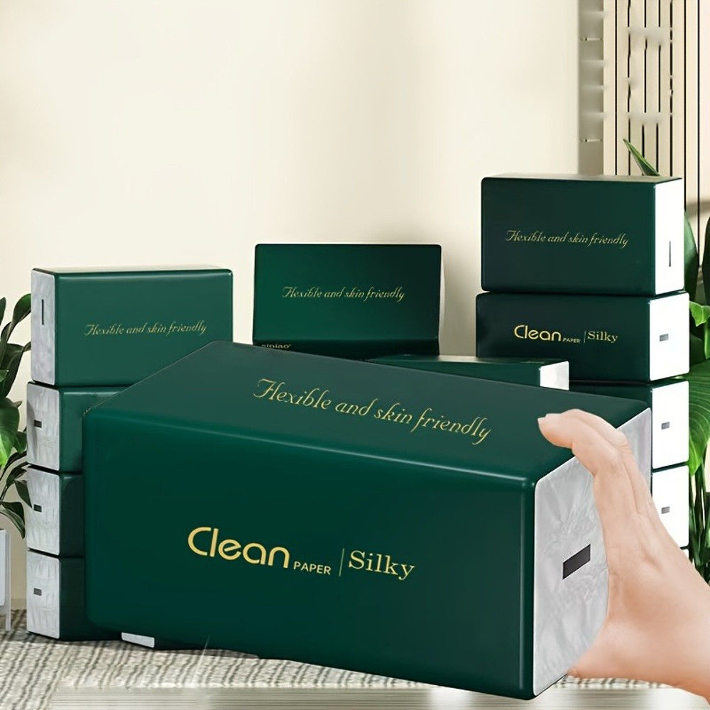 Premium 5 Layer Paper Towels, Super Soft and Highly Absorbent, with Portable Carrying Case for Home, Office, and Outdoor