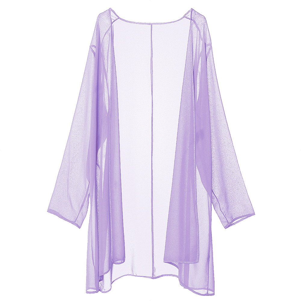 Elegant 2 Piece Chiffon Dress Set, Women Casual Long Sleeve Cardigan and Dress, Wedding Evening Party Outfit