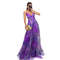 Summer Spring Off-Shoulder Lace Print Halter Dress Casual Party Holiday Dress V-Neck Floor-Length Polyester Fiber Dress