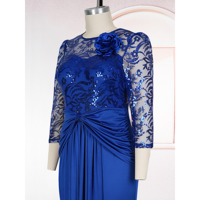Elegant Dashiki Sequin Party Dress, Sexy Bodycon Long Gown, for Muslim Wedding and Evening Events