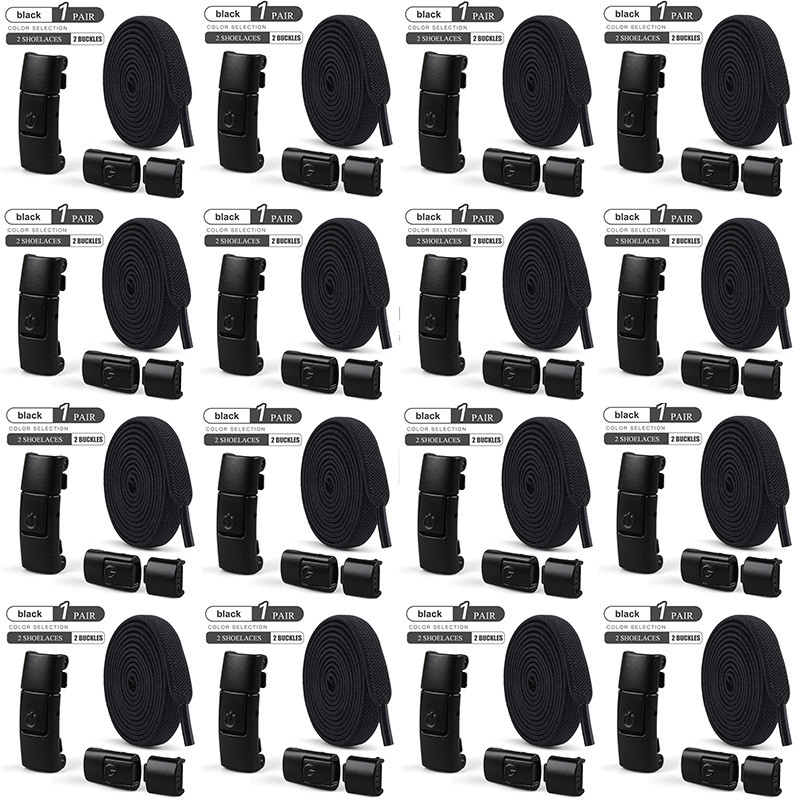 Elastic Press Lock Shoelaces No Tie Shoe Laces For Kids  Adults Widened Flat Shoelace For Sneakers  23