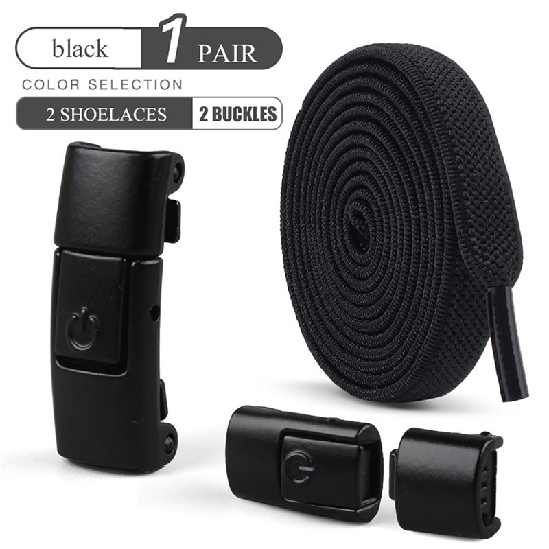 Elastic Press Lock Shoelaces No Tie Shoe Laces For Kids  Adults Widened Flat Shoelace For Sneakers  16