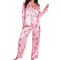 Women's Christmas Pajamas Set, 2 Piece Print Lounge Wear with V Neck Top and Pants