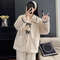 Womens Pajamas 2Pcs Set Winter Padded And Thickened Loungewear Cozy Princess Home Wear Soft Fleece 3