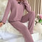 Women's Cozy Winter Pajama Set, Long Sleeve Top and Trousers, 2 Piece Loungewear, Casual Homewear