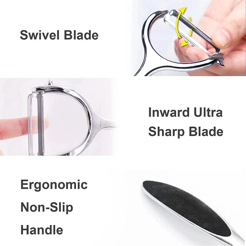 Stainless Steel Vegetable Peeler And Potato Peeler With Carrot Grater 2