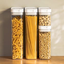 airtight pasta storage container for spaghetti grains and snacks