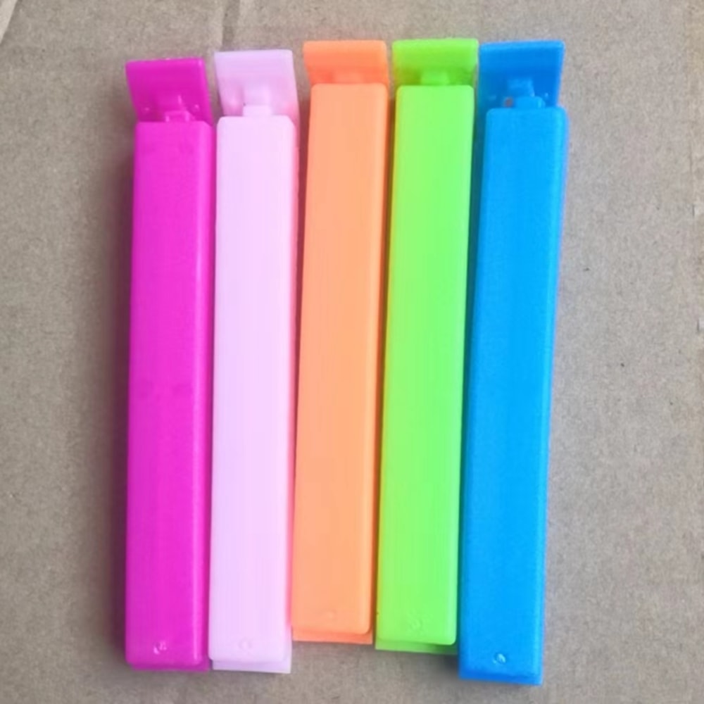 Colorful Reusable Kitchen Clips Multi Pack Bag Clips Snack Bag Sealer Set For Fresh Keeping 5