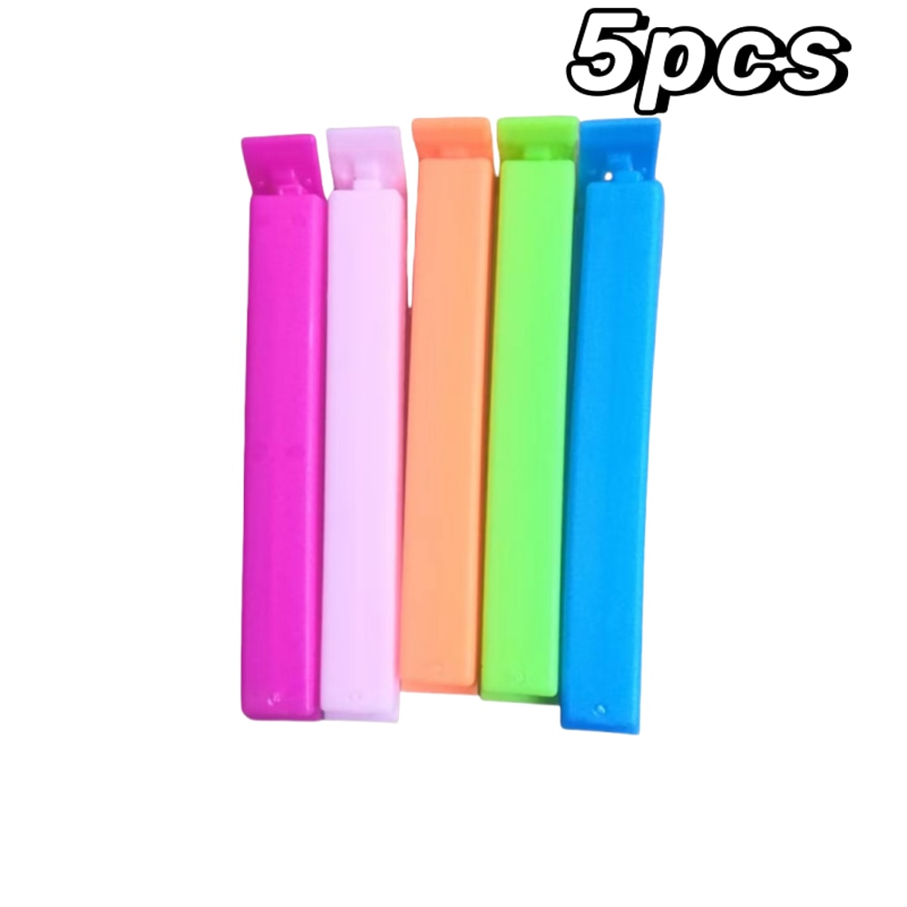 Colorful Reusable Kitchen Clips Multi Pack Bag Clips Snack Bag Sealer Set For Fresh Keeping 6