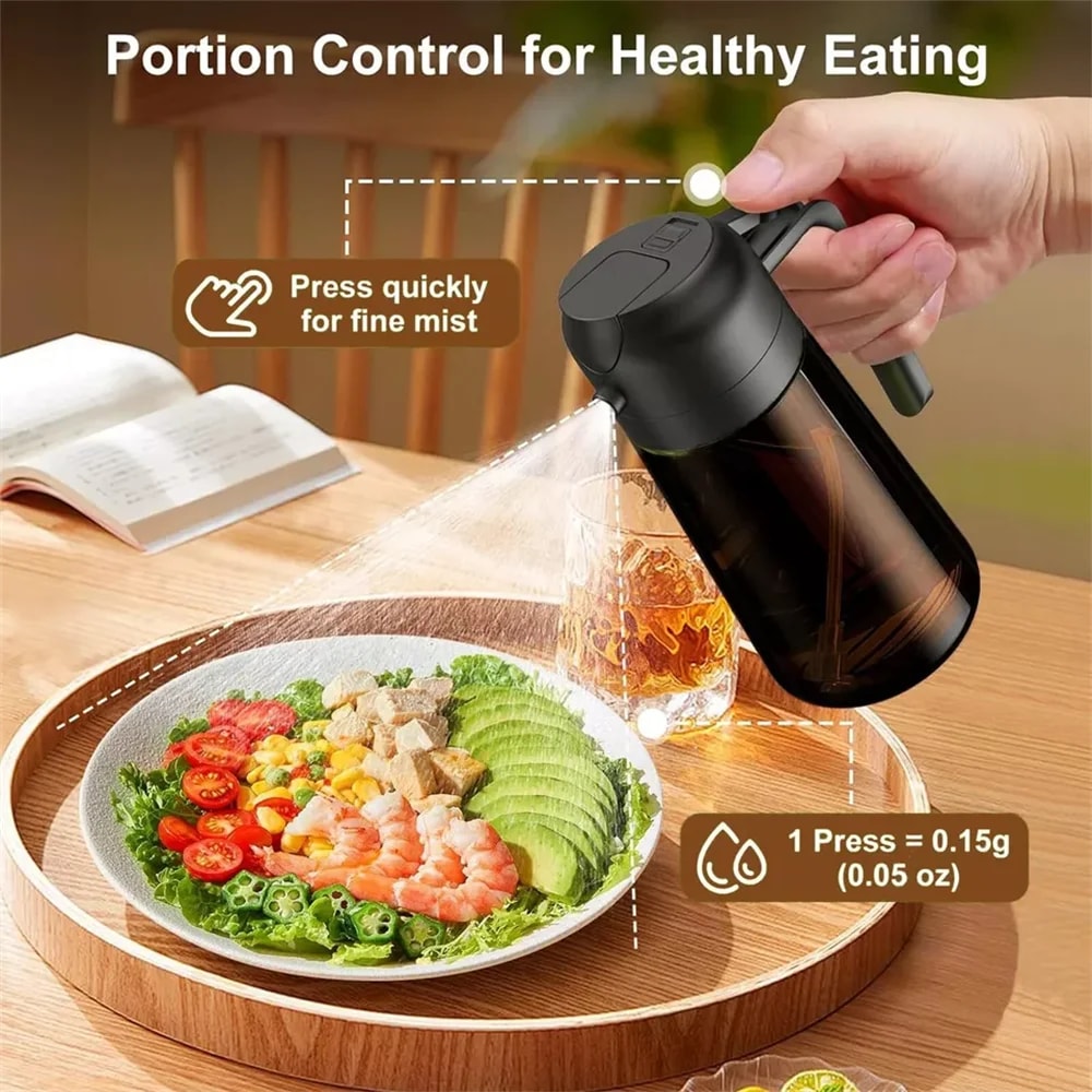Glass Olive Oil Sprayer and Dispenser Bottle for Cooking