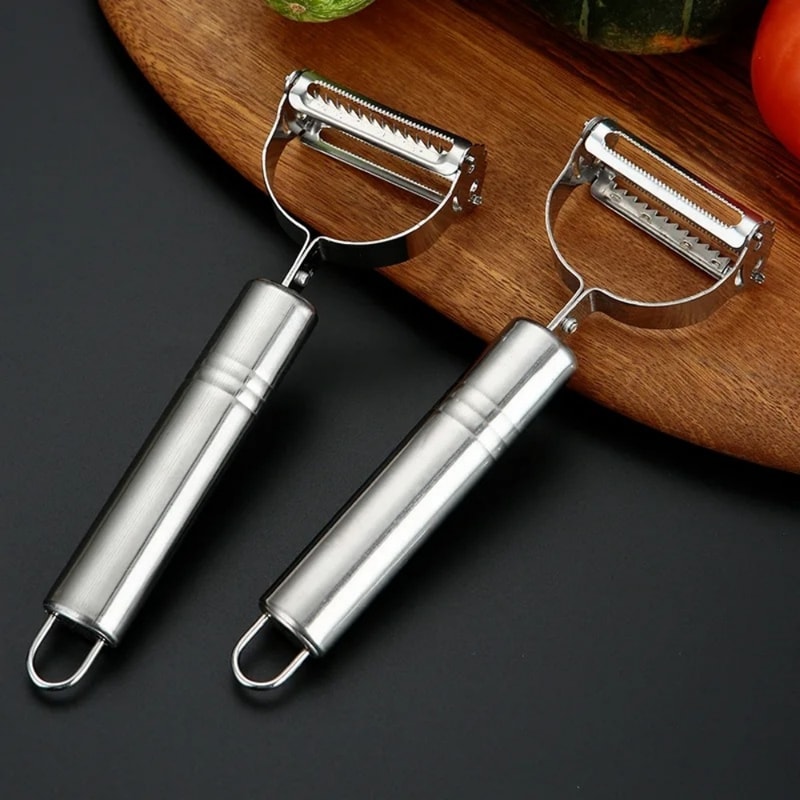 Premium Stainless Steel Multifunction Vegetable Peeler & Kitchen Fruit Slicer Julienne Cutter Potato Shredder