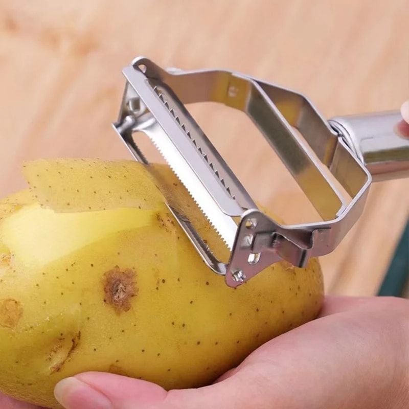 Premium Stainless Steel Multifunction Vegetable Peeler & Kitchen Fruit Slicer Julienne Cutter Potato Shredder