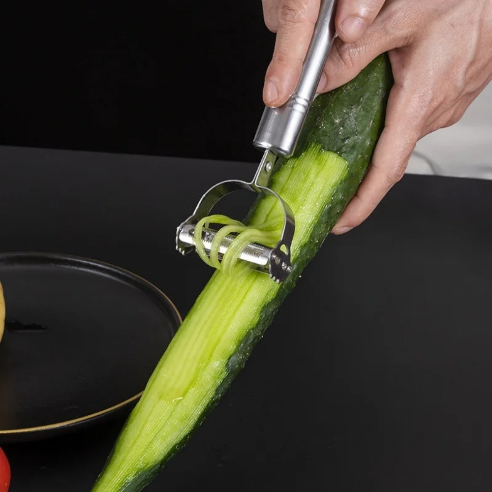 Premium Stainless Steel Multifunction Vegetable Peeler & Kitchen Fruit Slicer Julienne Cutter Potato Shredder